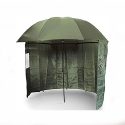 Green Fishing Brolly with Zip-On Side Sheet